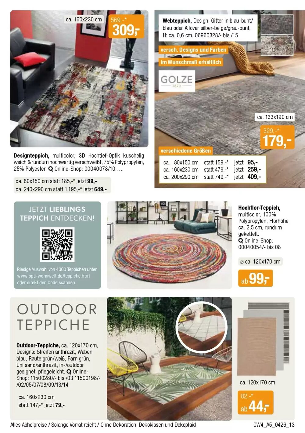 Opti Wohnwelt Prospekt (ab 01.04.2026) zum Blättern - Seite 13