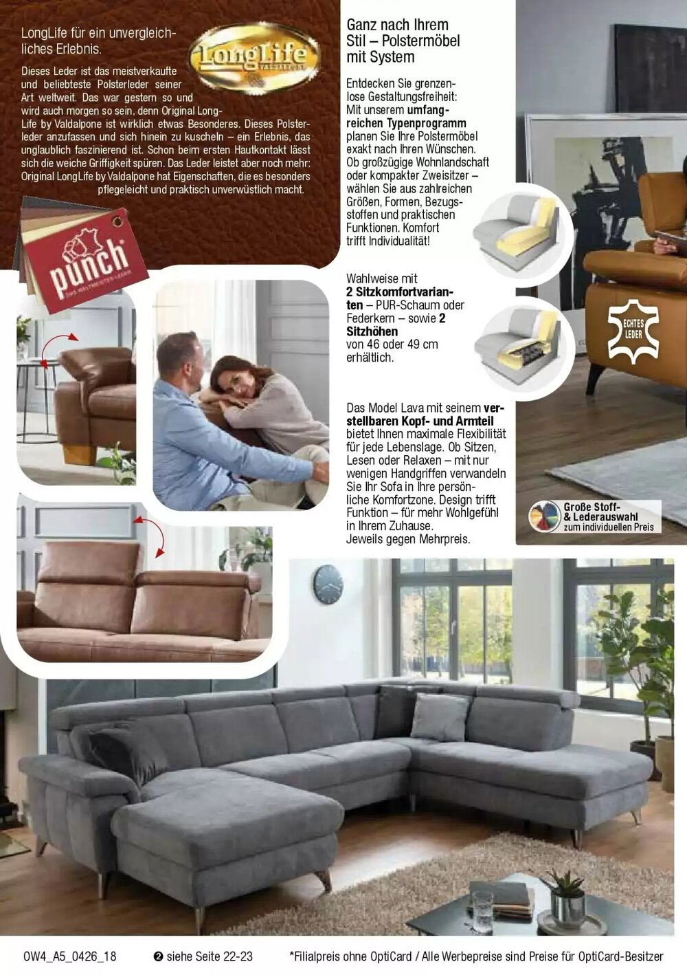 Opti Wohnwelt Prospekt (ab 01.04.2026) zum Blättern - Seite 18