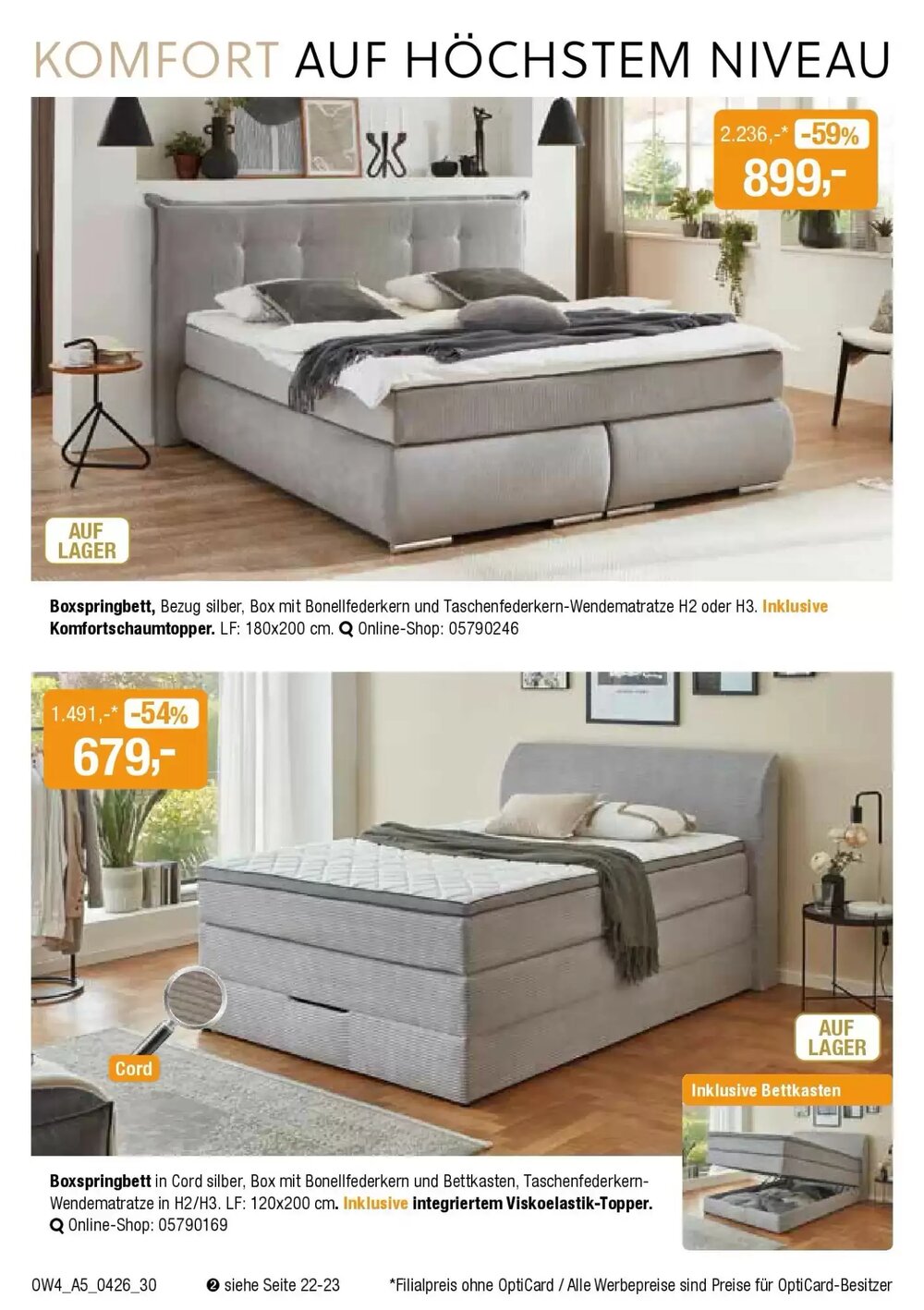 Opti Wohnwelt Prospekt (ab 01.04.2026) zum Blättern - Seite 30