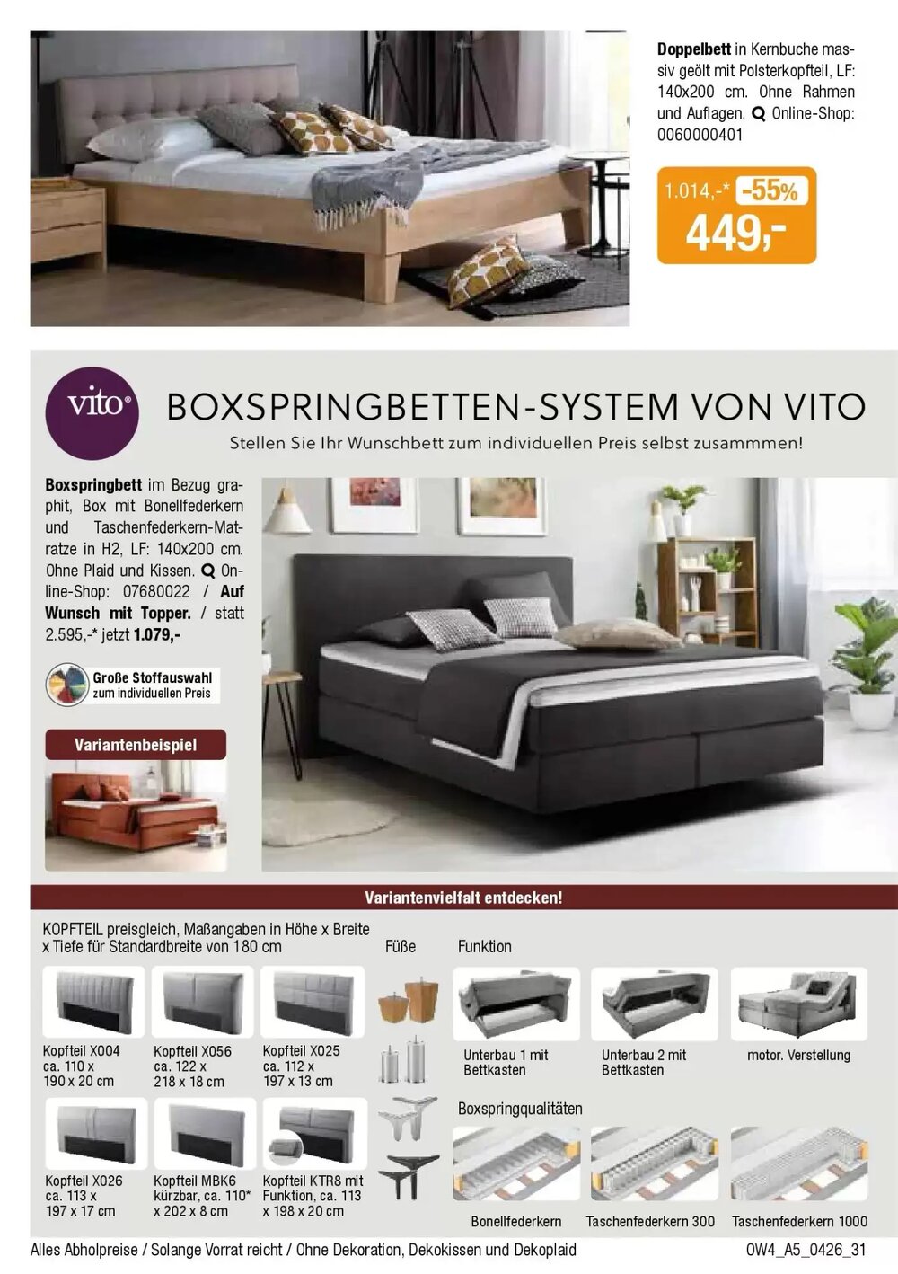 Opti Wohnwelt Prospekt (ab 01.04.2026) zum Blättern - Seite 31