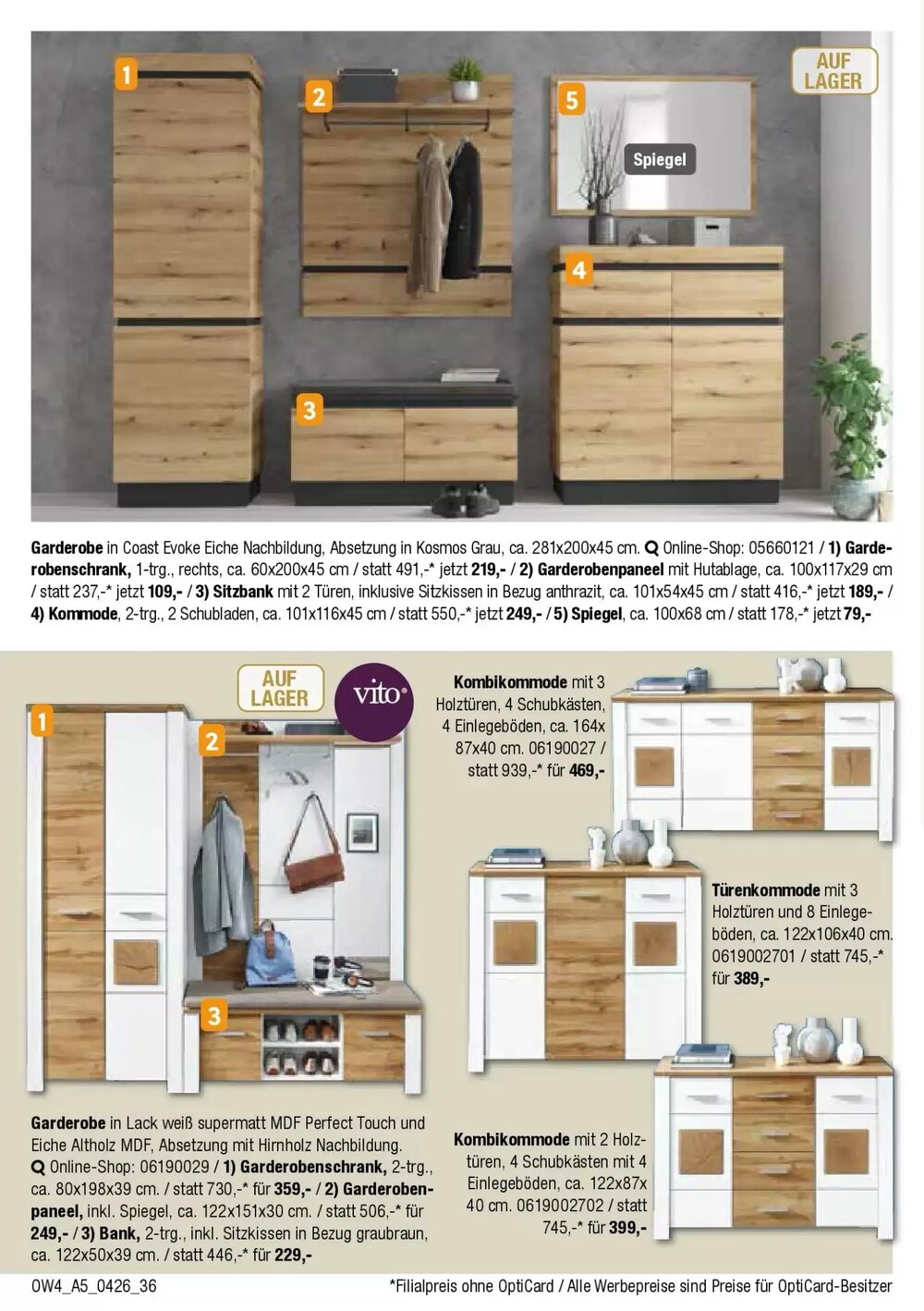 Opti Wohnwelt Prospekt (ab 01.04.2026) zum Blättern - Seite 36