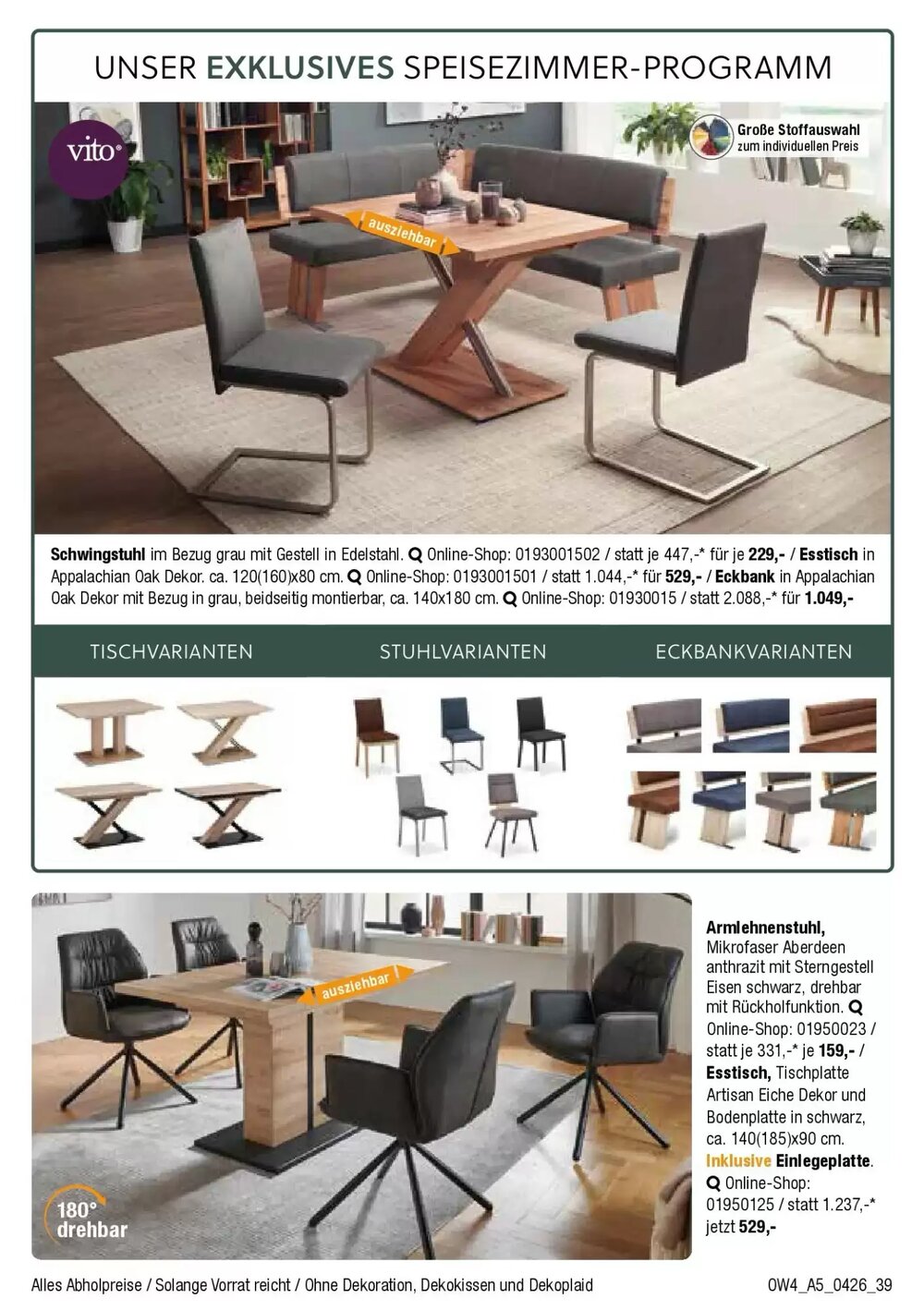 Opti Wohnwelt Prospekt (ab 01.04.2026) zum Blättern - Seite 39