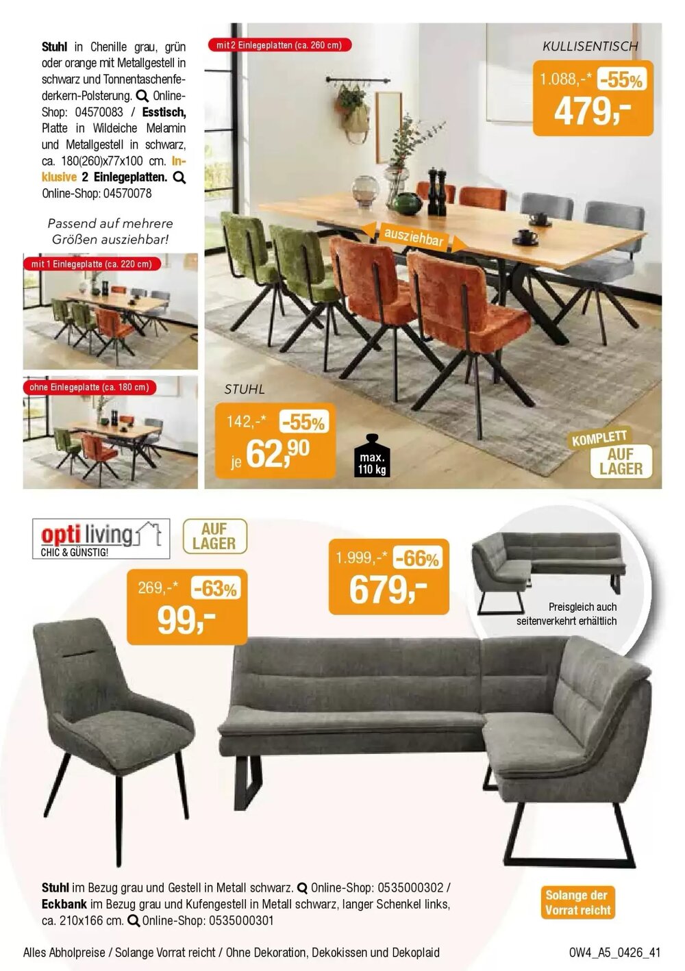 Opti Wohnwelt Prospekt (ab 01.04.2026) zum Blättern - Seite 41