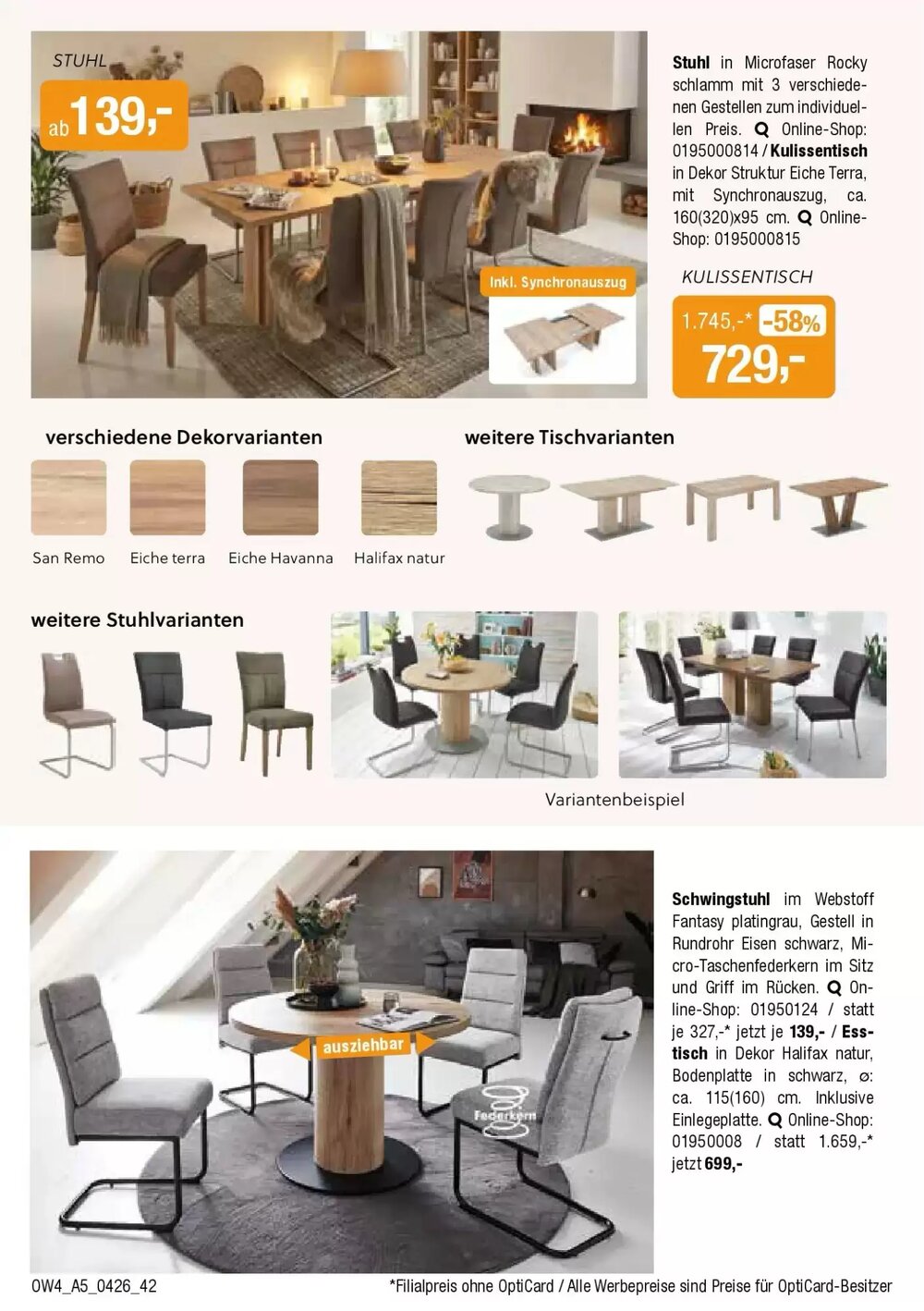 Opti Wohnwelt Prospekt (ab 01.04.2026) zum Blättern - Seite 42