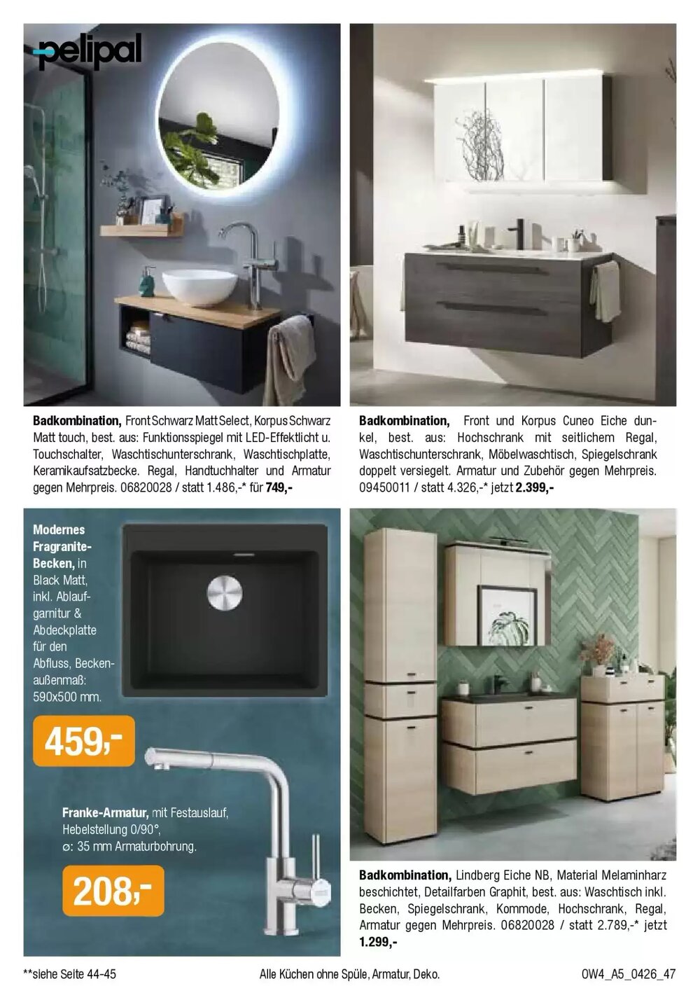 Opti Wohnwelt Prospekt (ab 01.04.2026) zum Blättern - Seite 47