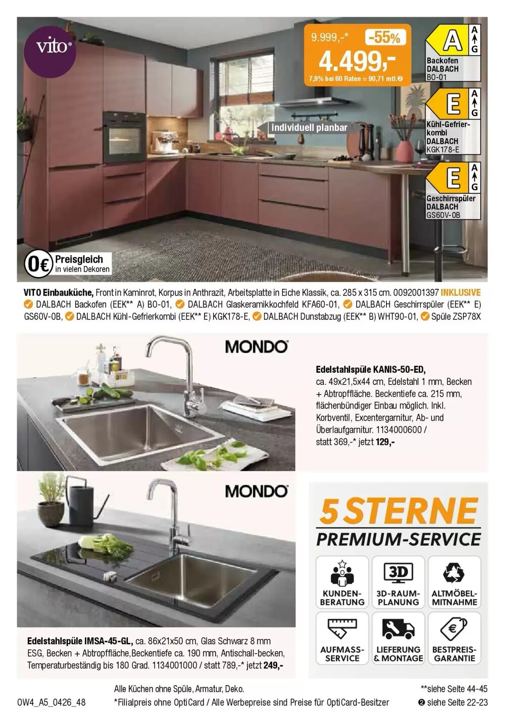 Opti Wohnwelt Prospekt (ab 01.04.2026) zum Blättern - Seite 48