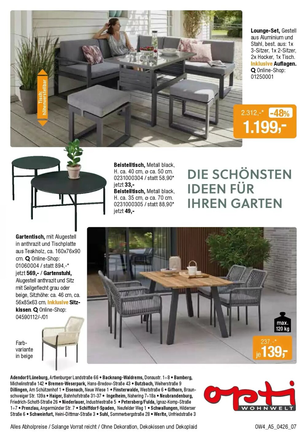 Opti Wohnwelt Prospekt (ab 01.04.2026) zum Blättern - Seite 7