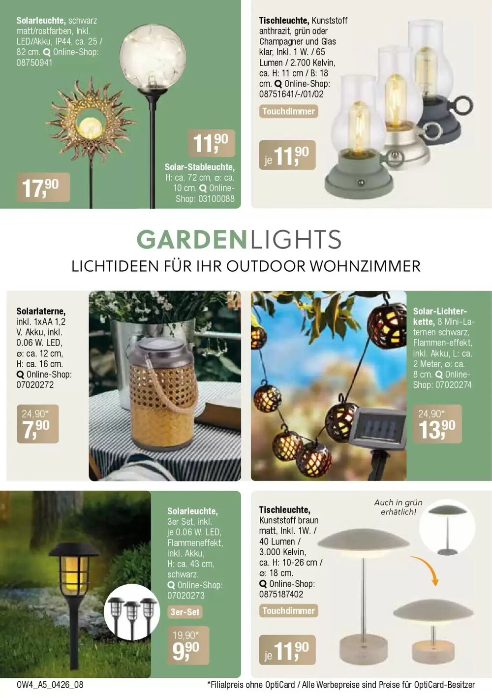 Opti Wohnwelt Prospekt (ab 01.04.2026) zum Blättern - Seite 8