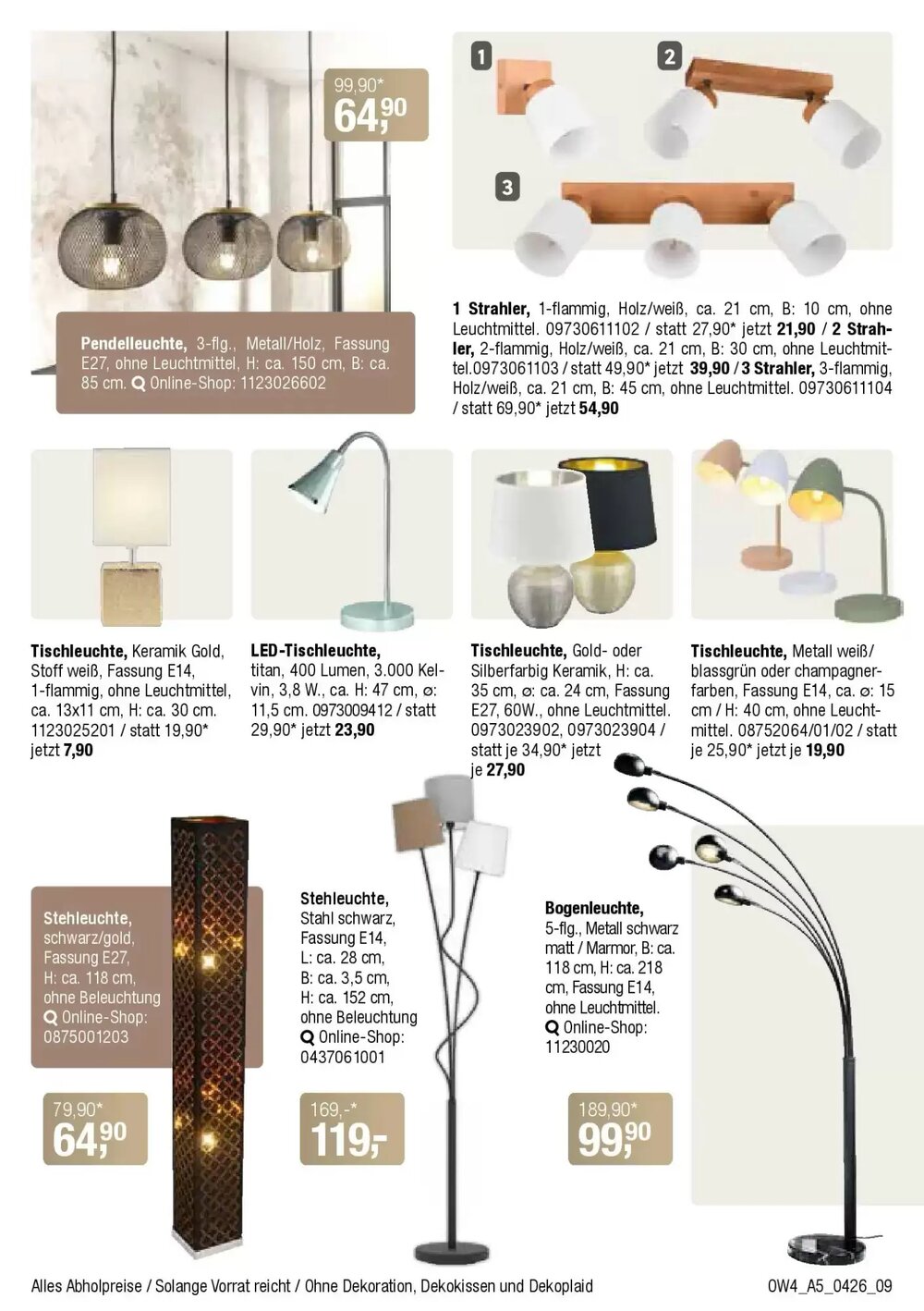 Opti Wohnwelt Prospekt (ab 01.04.2026) zum Blättern - Seite 9