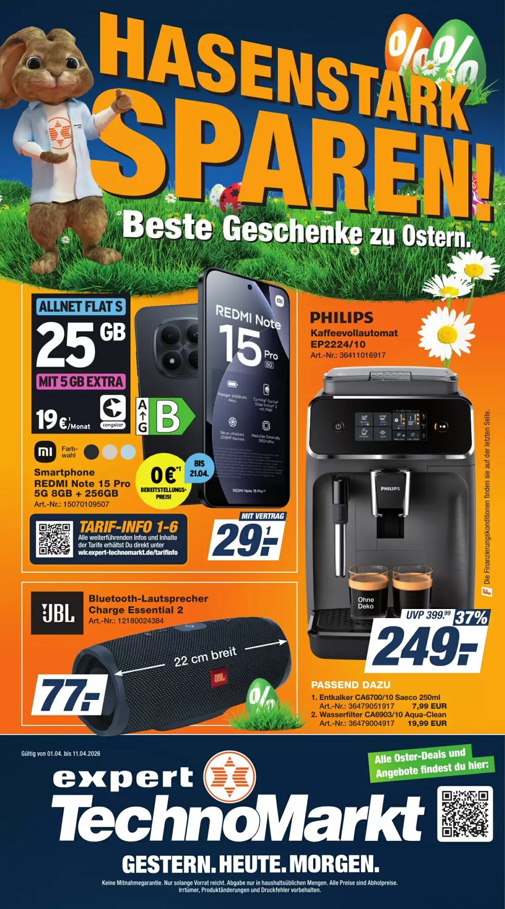 Expert Technomarkt Prospekt (ab 01.04.2026) zum Blättern - Seite 1