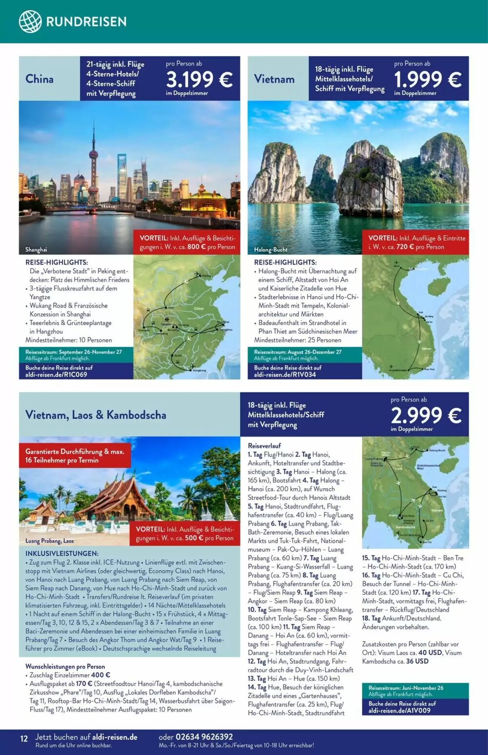 ALDI Nord Reisen Prospekt (ab 01.04.2026) zum Blättern - Seite 12