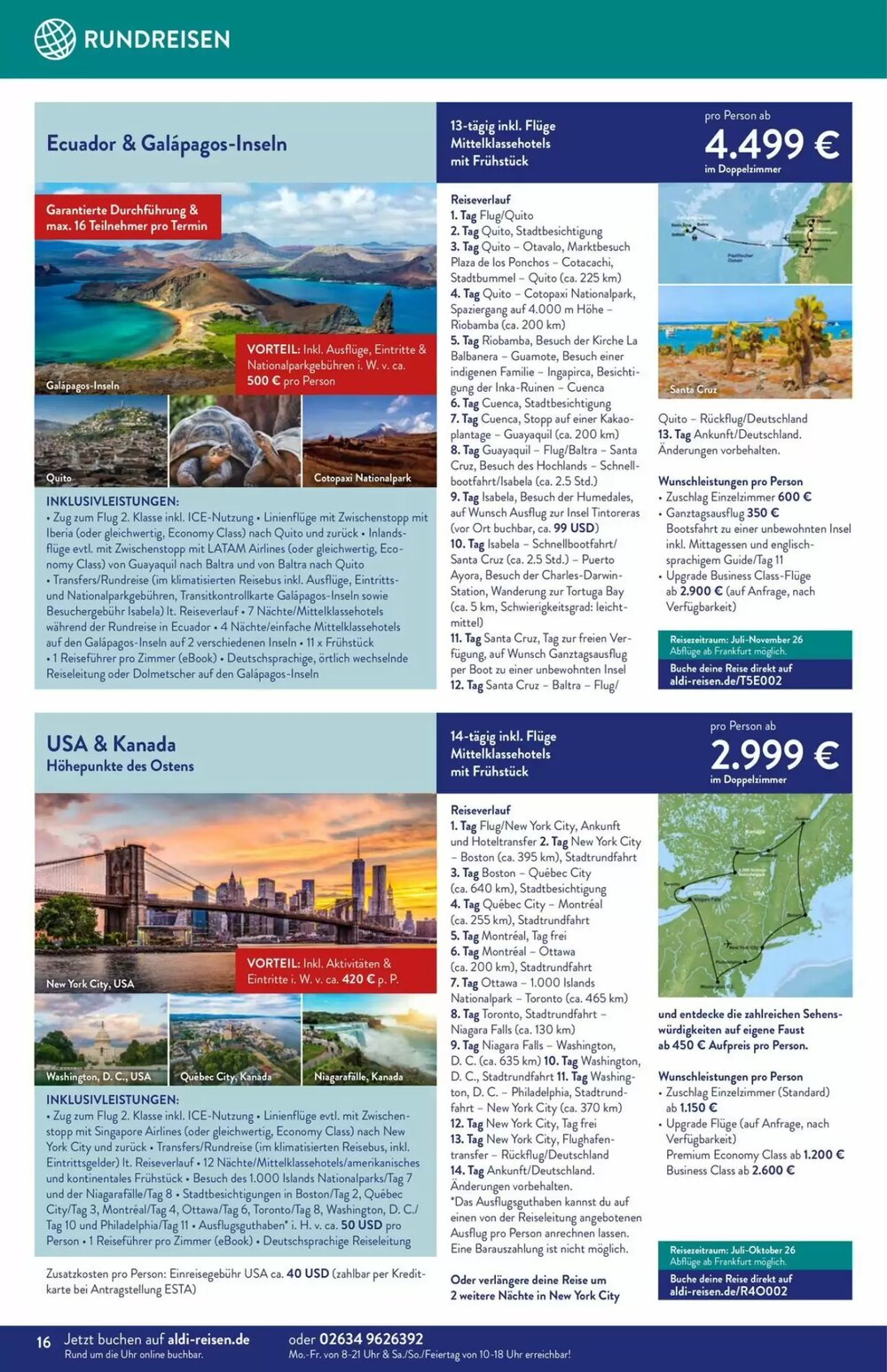 ALDI Nord Reisen Prospekt (ab 01.04.2026) zum Blättern - Seite 16