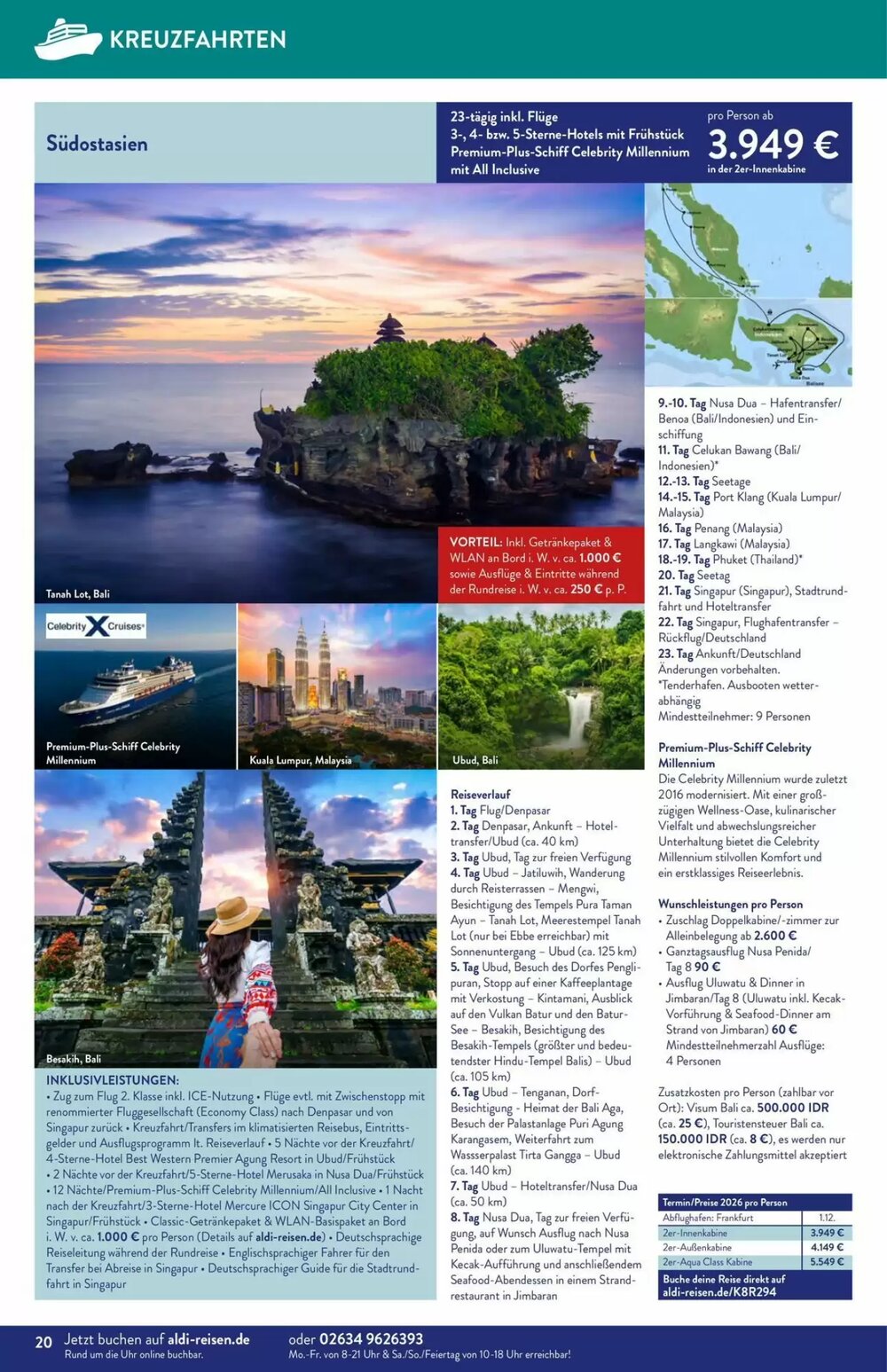 ALDI Nord Reisen Prospekt (ab 01.04.2026) zum Blättern - Seite 20