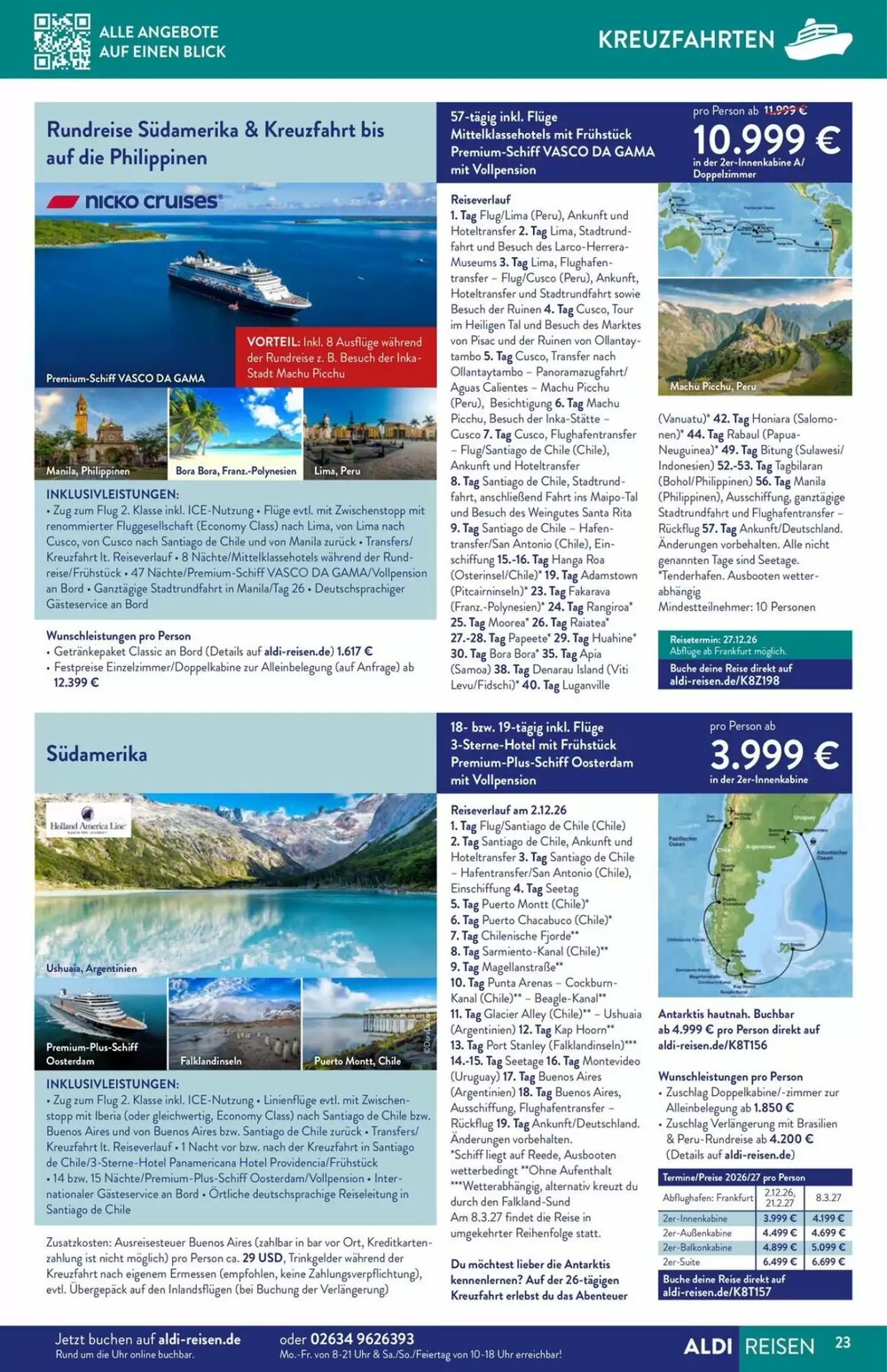 ALDI Nord Reisen Prospekt (ab 01.04.2026) zum Blättern - Seite 23