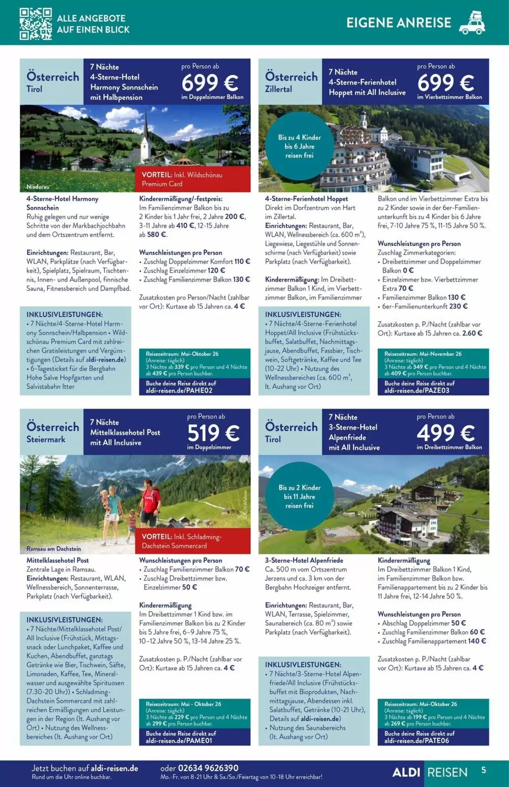 ALDI Nord Reisen Prospekt (ab 01.04.2026) zum Blättern - Seite 5