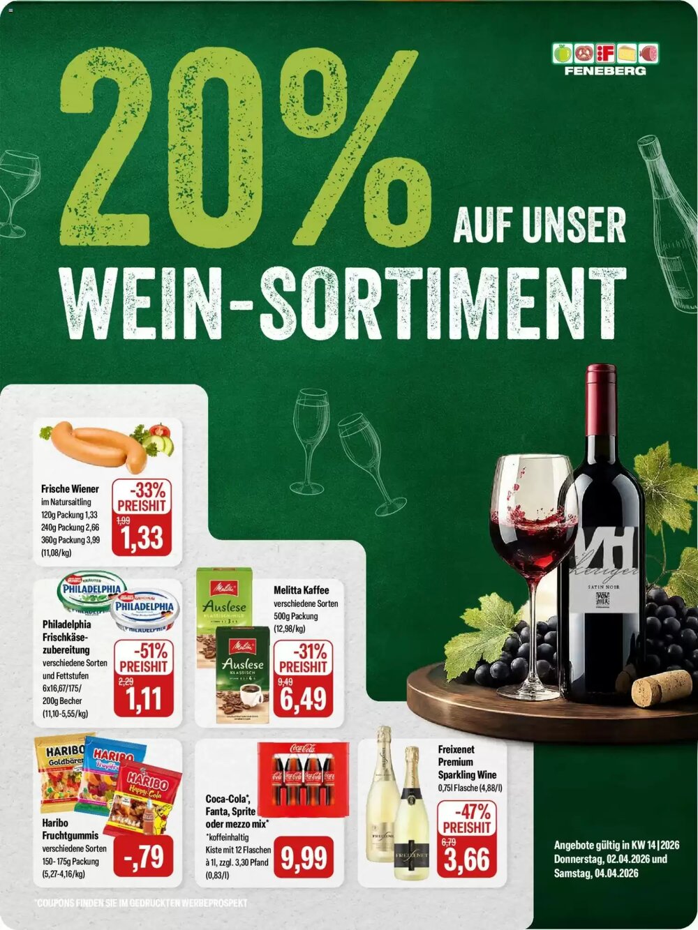 Feneberg Prospekt (ab 02.04.2026) zum Blättern - Seite 1