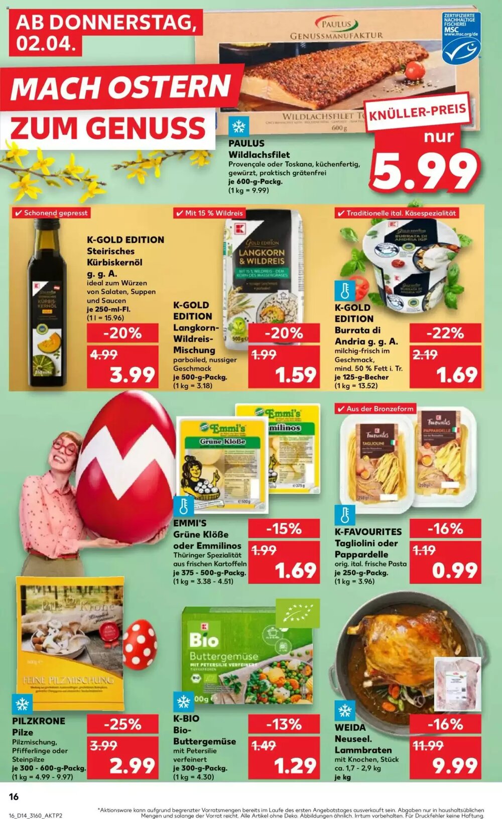 Kaufland Prospekt (ab 02.04.2026) zum Blättern - Seite 16
