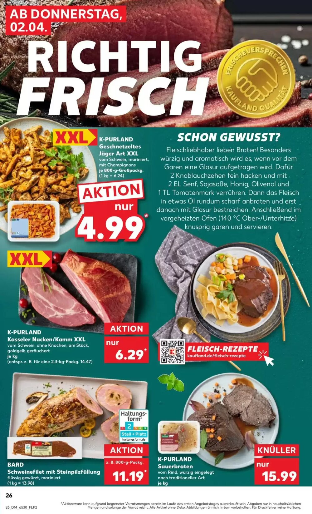 Kaufland Prospekt (ab 02.04.2026) zum Blättern - Seite 26