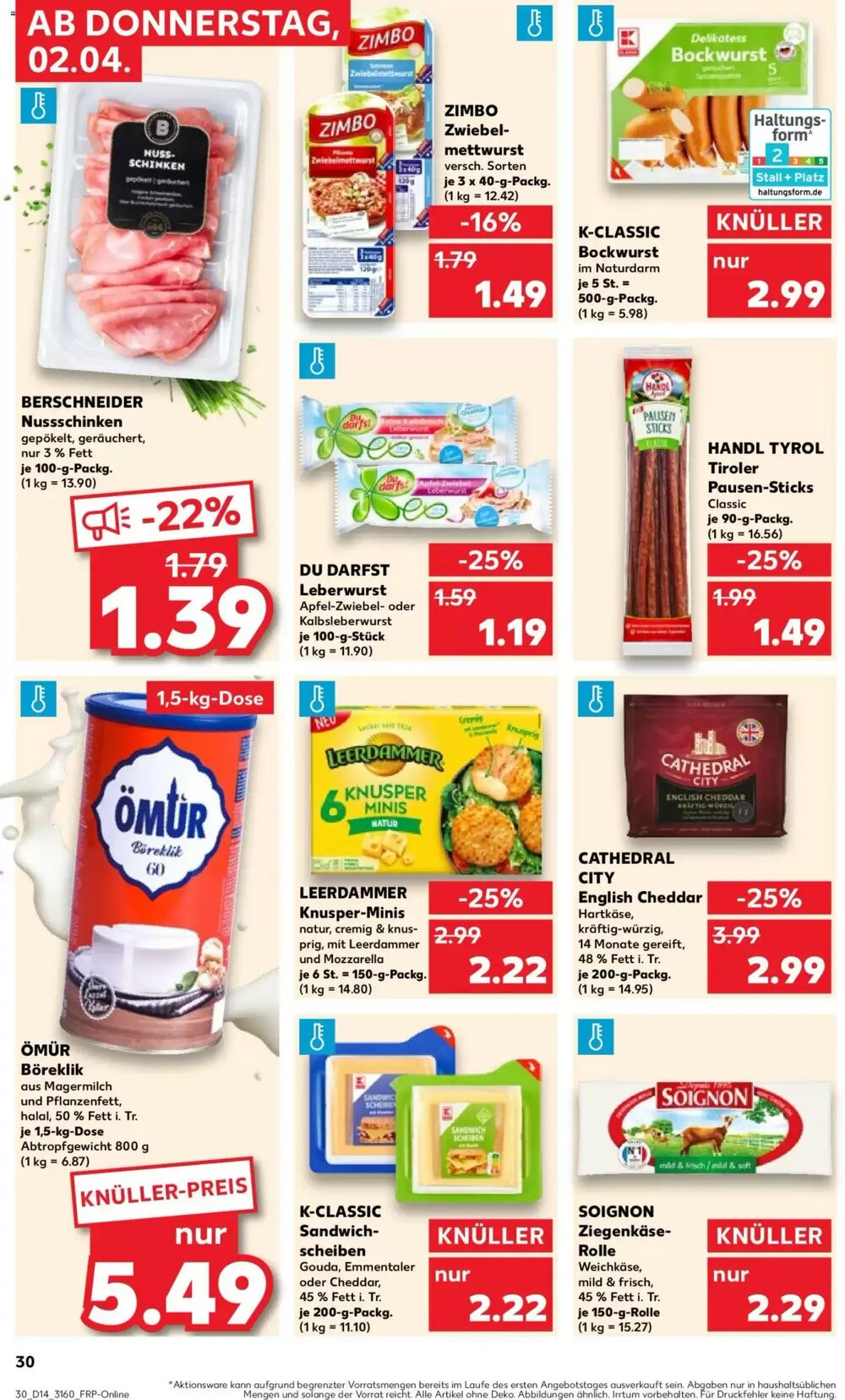 Kaufland Prospekt (ab 02.04.2026) zum Blättern - Seite 30