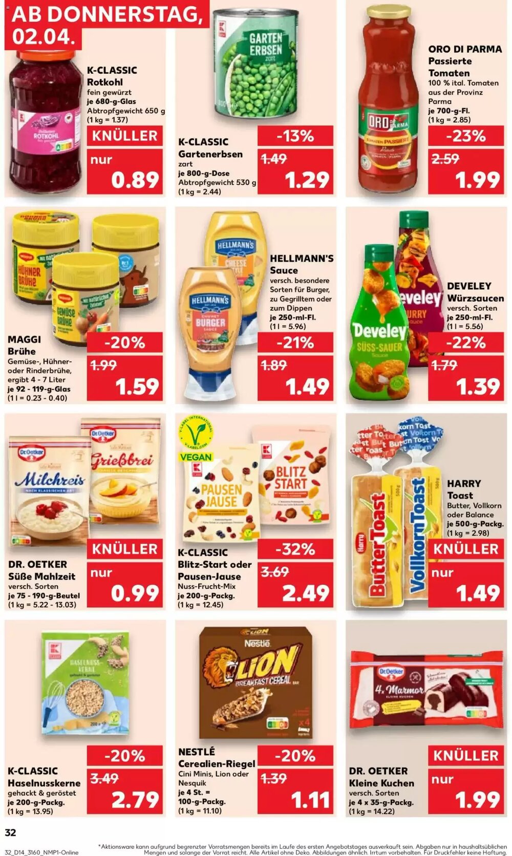 Kaufland Prospekt (ab 02.04.2026) zum Blättern - Seite 32