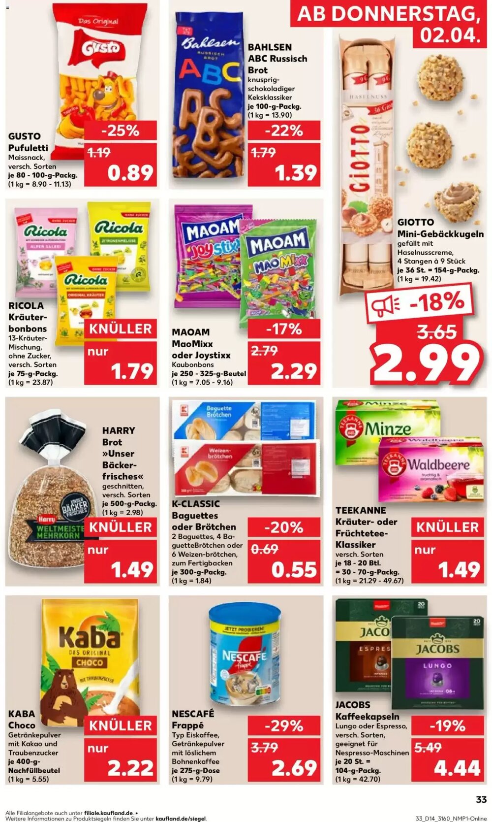 Kaufland Prospekt (ab 02.04.2026) zum Blättern - Seite 33