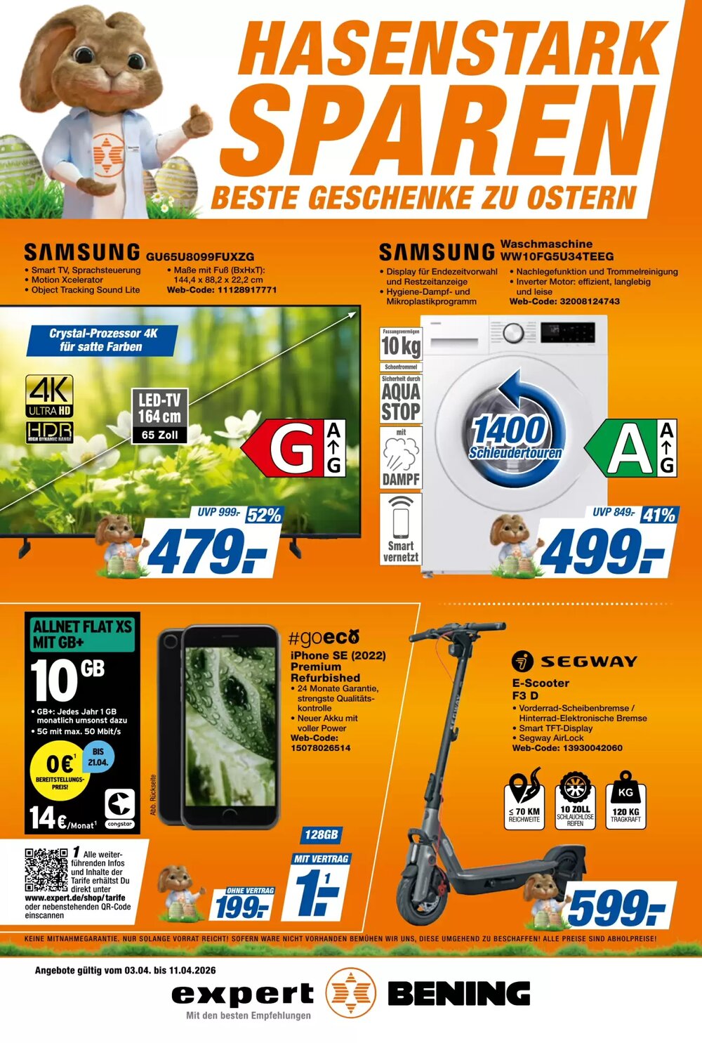 Expert Bening Prospekt (ab 03.04.2026) zum Blättern - Seite 1