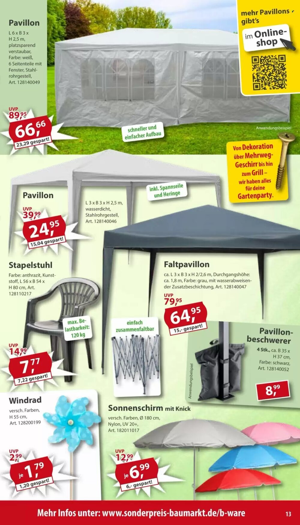 Sonderpreis Baumarkt Prospekt (ab 04.04.2026) zum Blättern - Seite 13