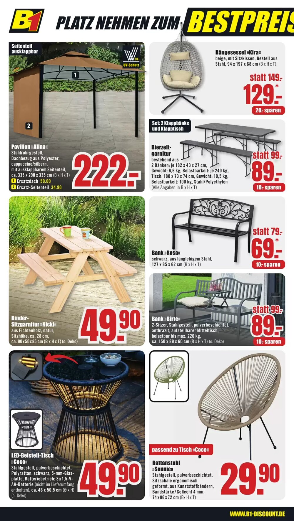 B1 Discount Baumarkt Prospekt (ab 04.04.2026) zum Blättern - Seite 2