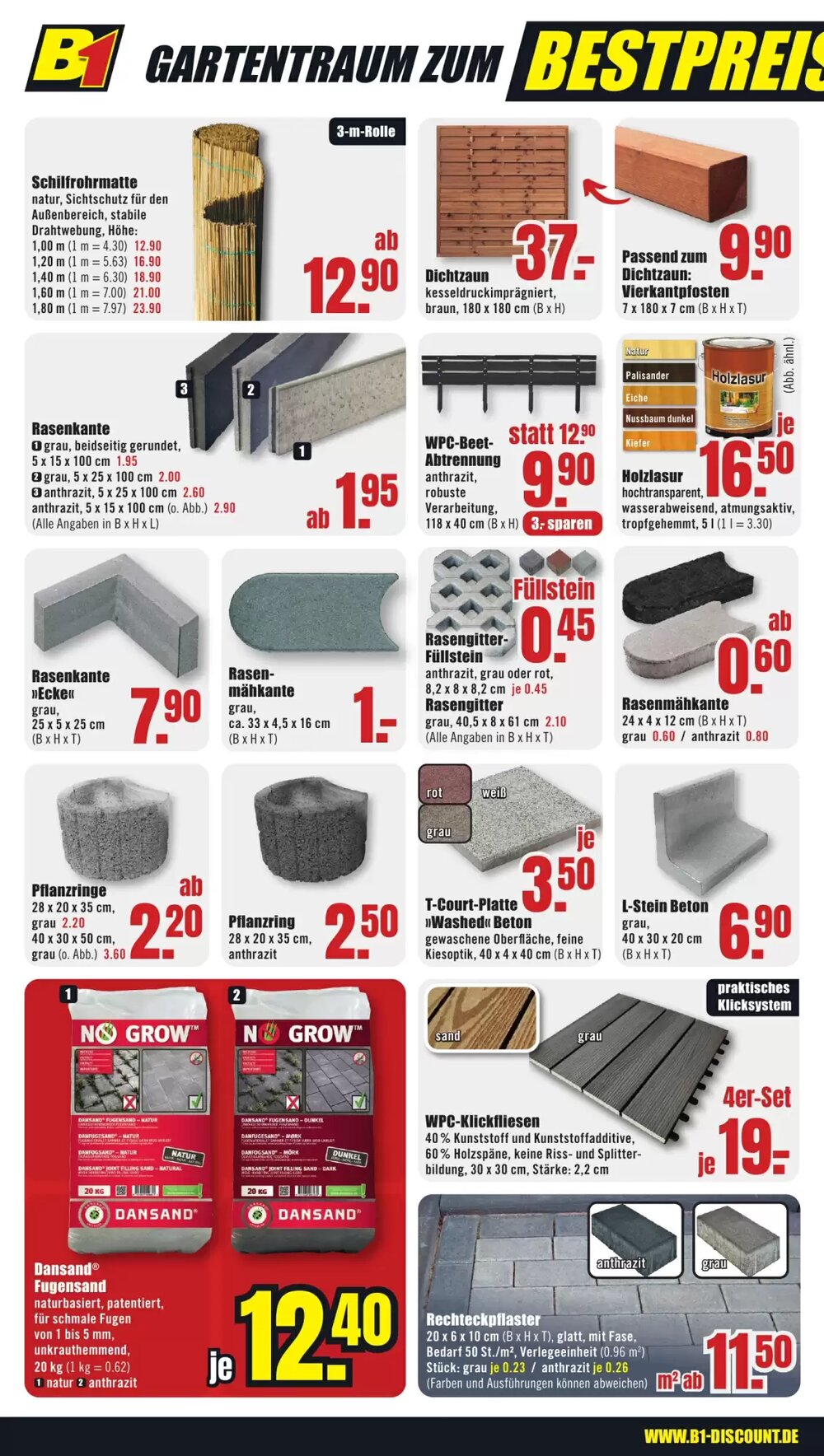 B1 Discount Baumarkt Prospekt (ab 04.04.2026) zum Blättern - Seite 8