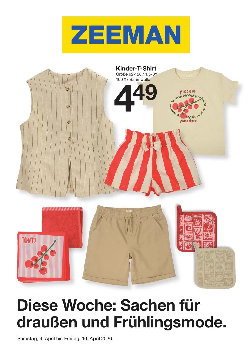 Zeeman Prospekt (ab 04.04.2026) zum Blättern - Seite 1