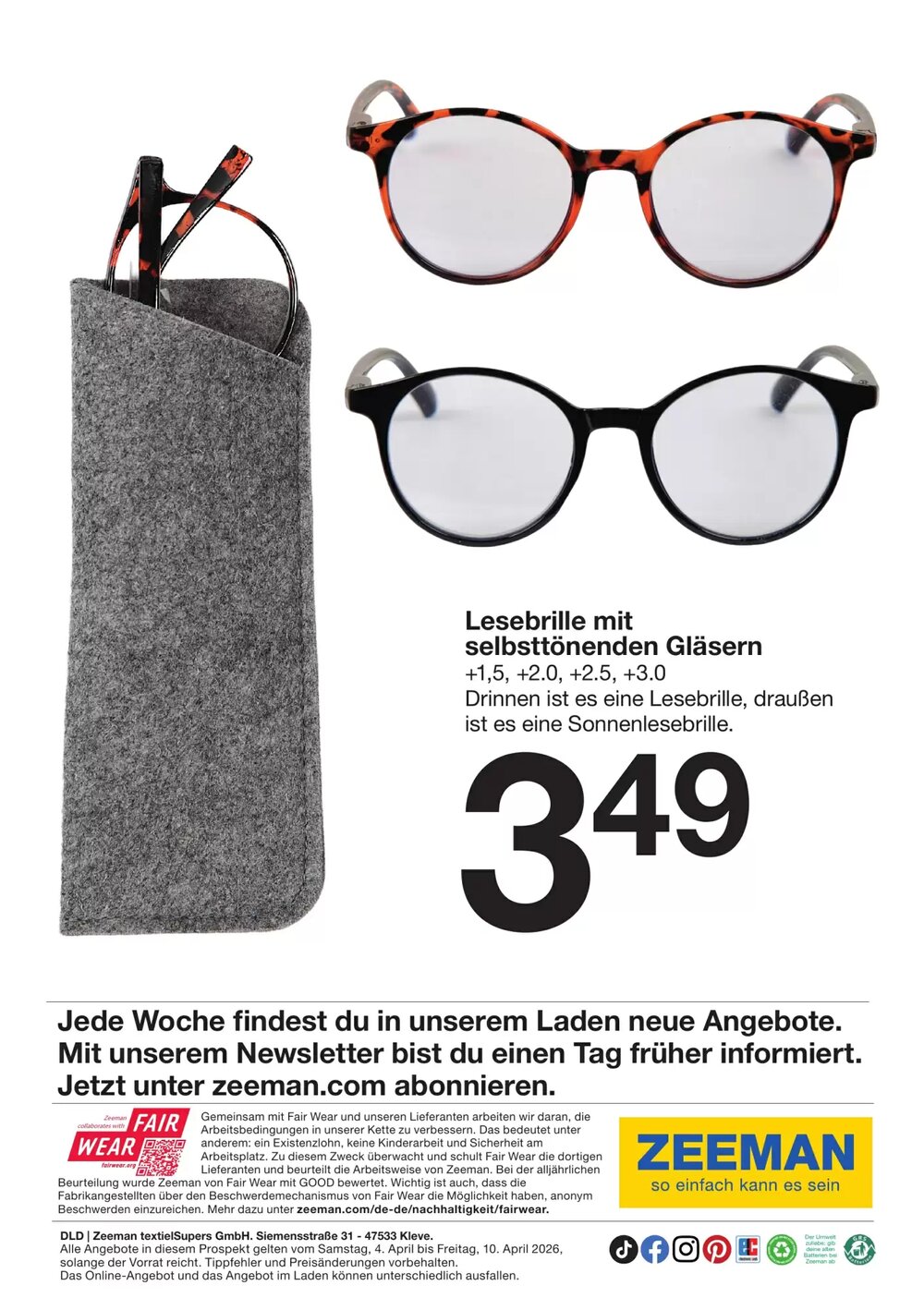 Zeeman Prospekt (ab 04.04.2026) zum Blättern - Seite 16