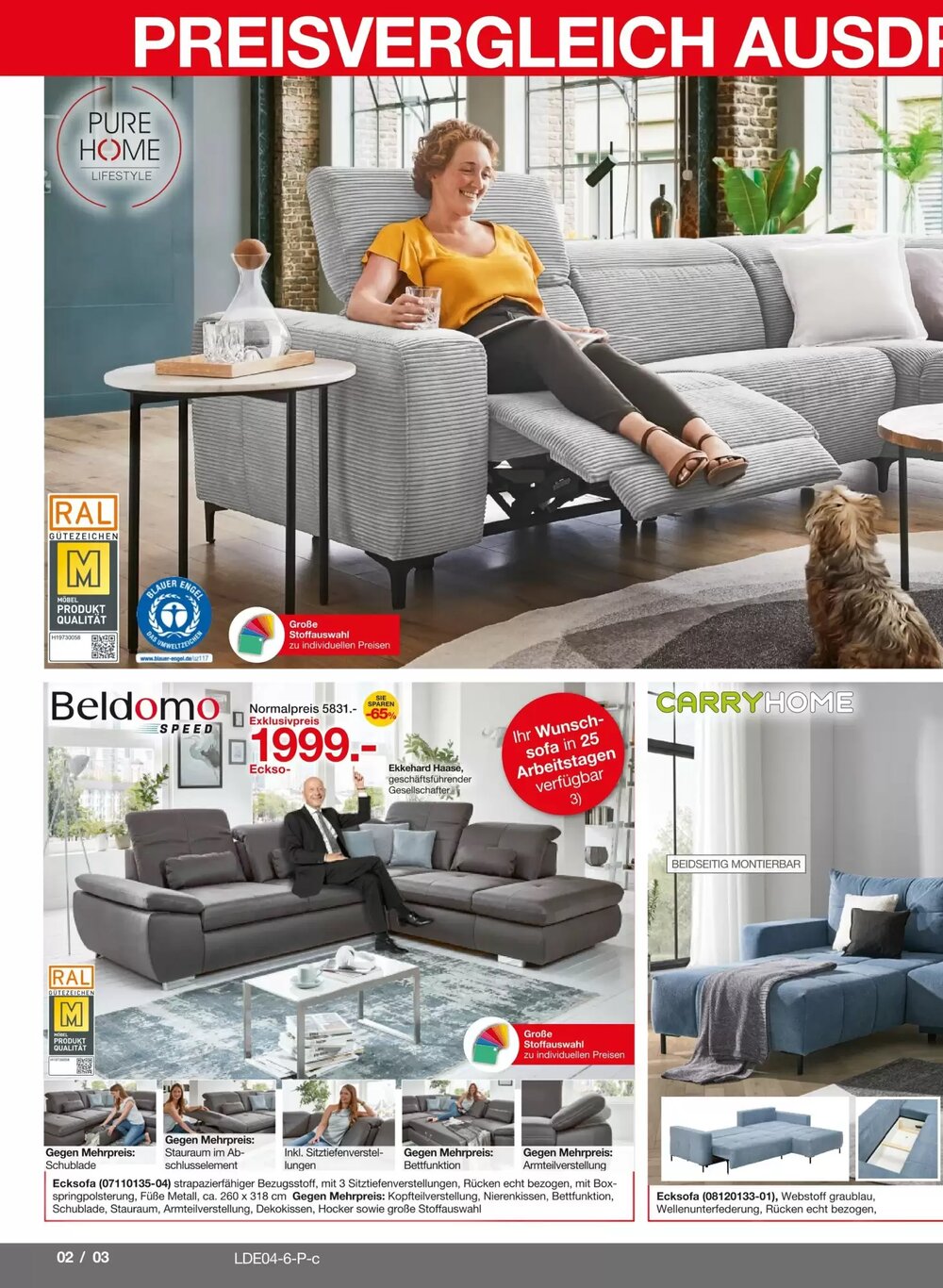 Möbelzentrum Pforzheim Prospekt (ab 04.04.2026) zum Blättern - Seite 2