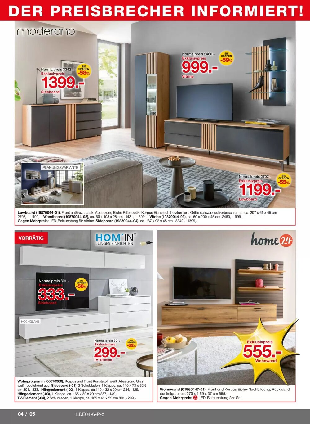 Möbelzentrum Pforzheim Prospekt (ab 04.04.2026) zum Blättern - Seite 4