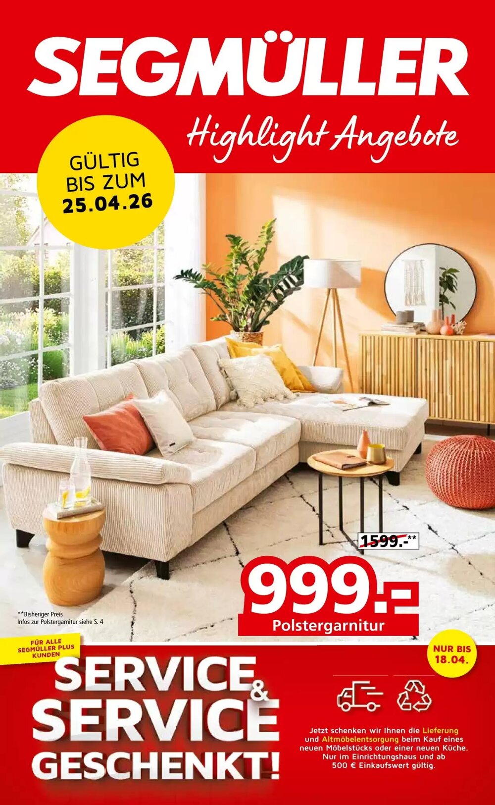 Segmüller Prospekt (ab 04.04.2026) zum Blättern - Seite 1