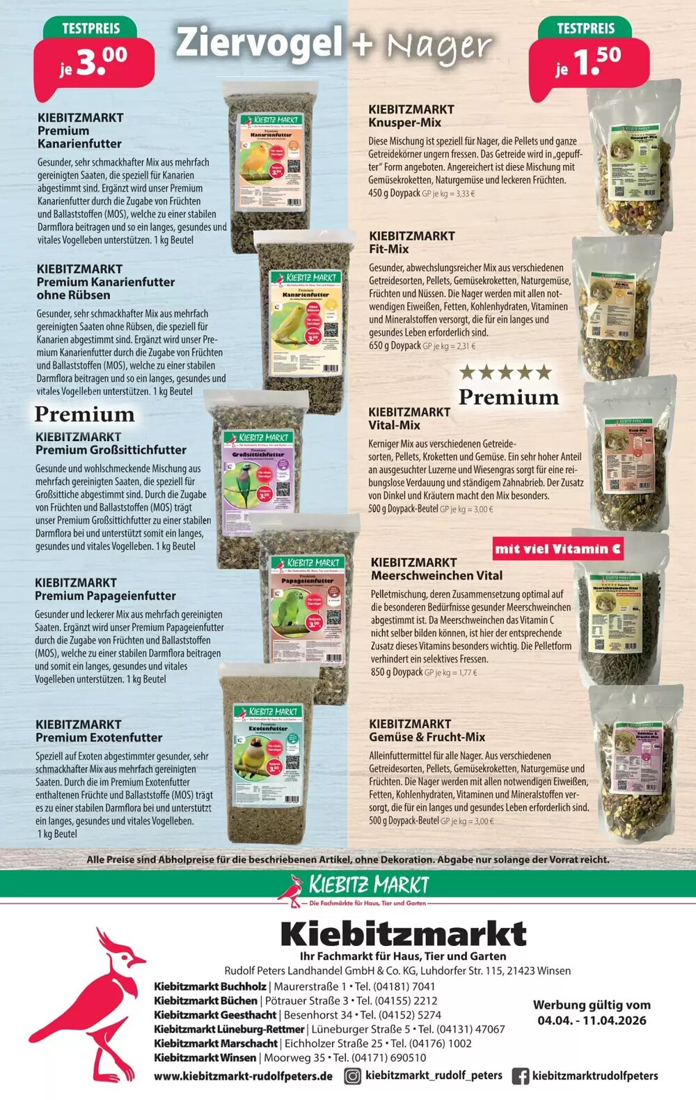 Kiebitzmarkt Prospekt (ab 04.04.2026) zum Blättern - Seite 12