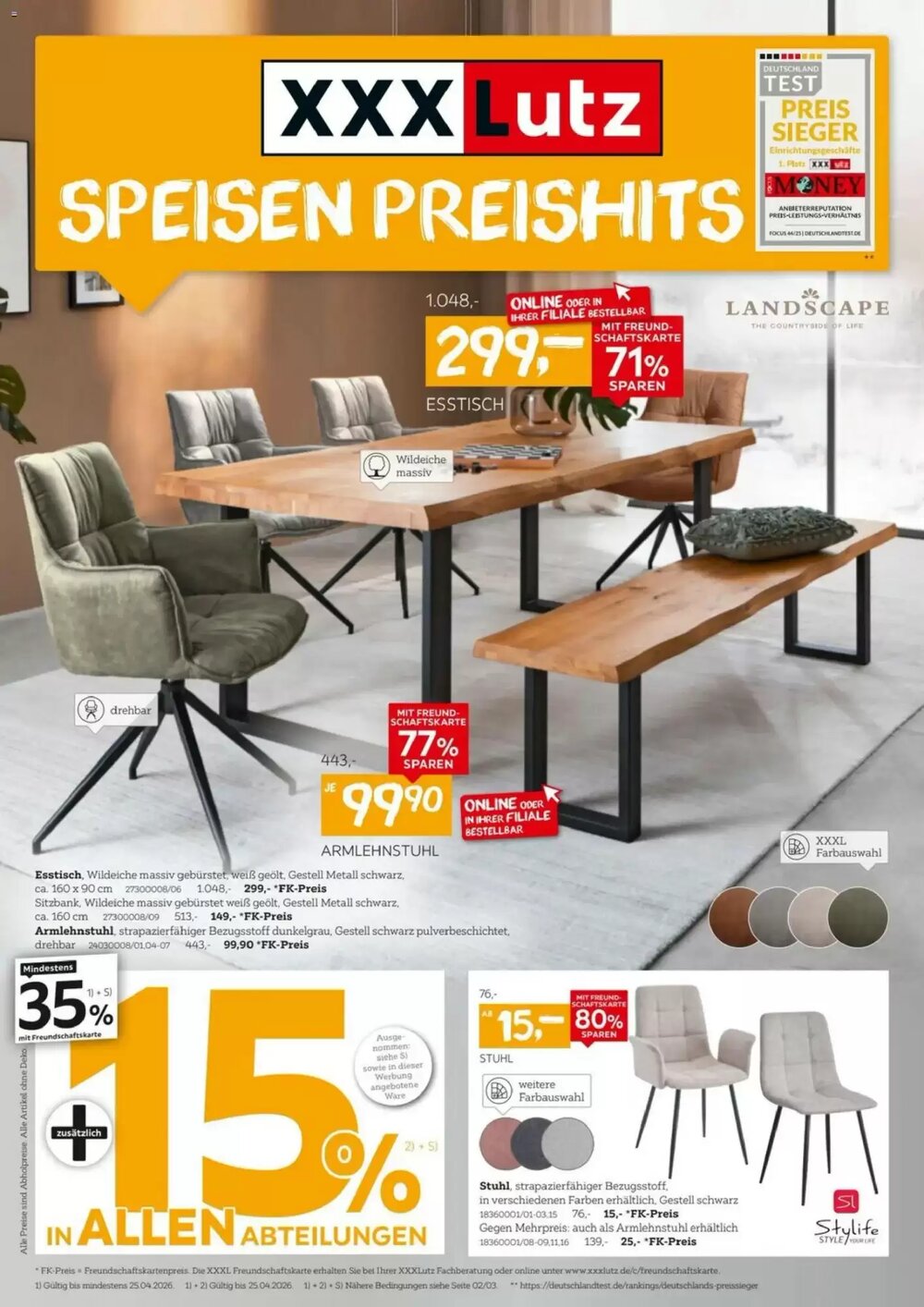 XXXLutz Prospekt (ab 04.04.2026) zum Blättern - Seite 1