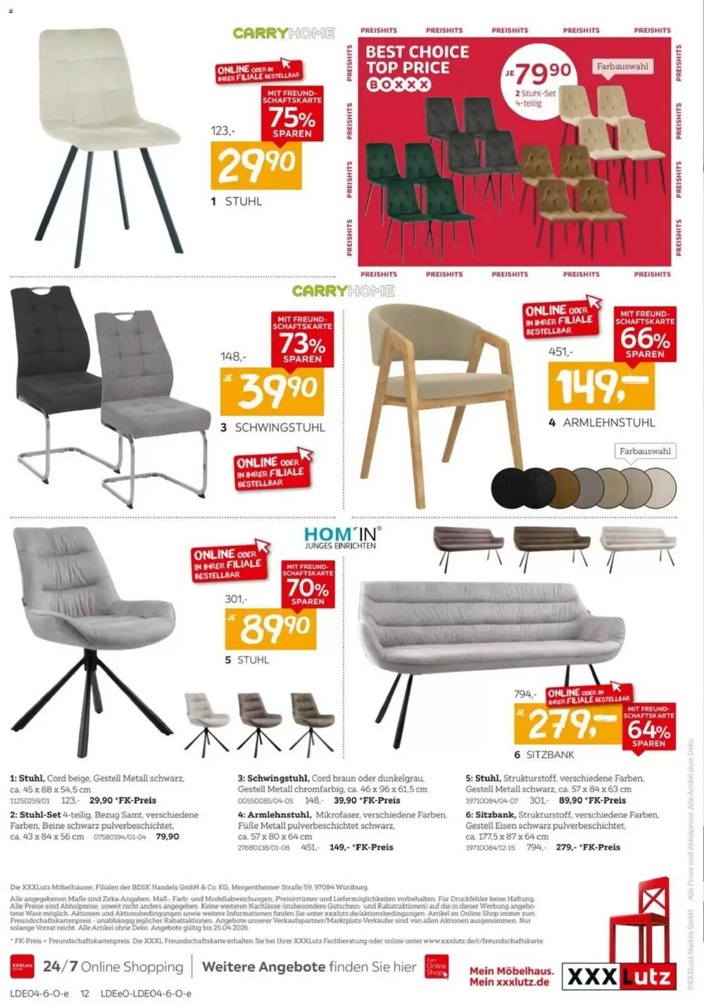 XXXLutz Prospekt (ab 04.04.2026) zum Blättern - Seite 12