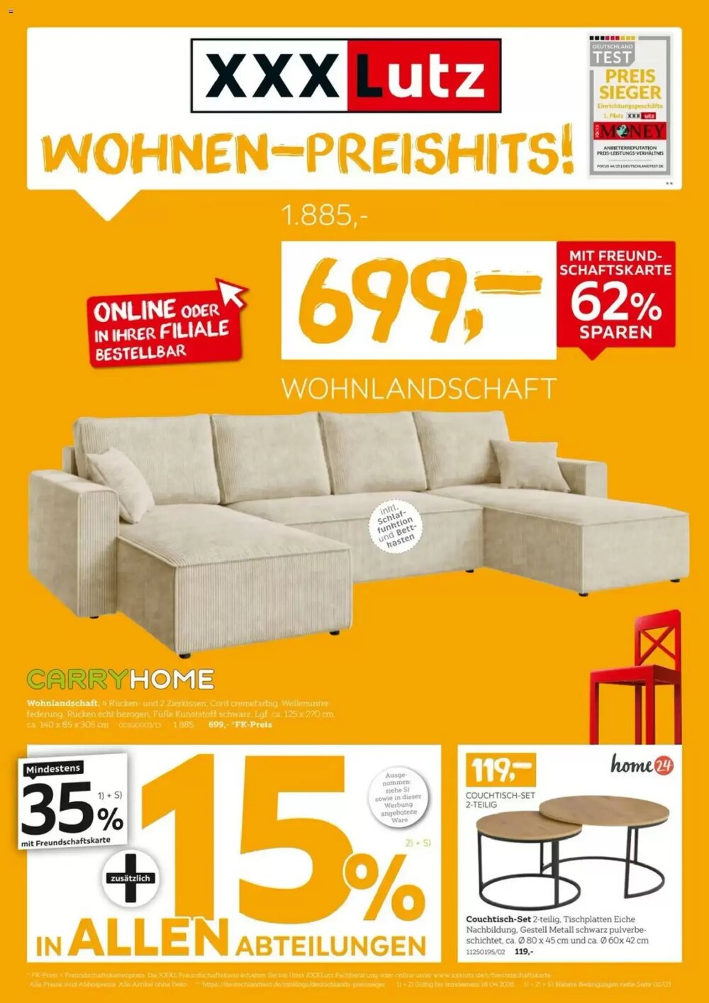 XXXLutz Prospekt (ab 04.04.2026) zum Blättern - Seite 1