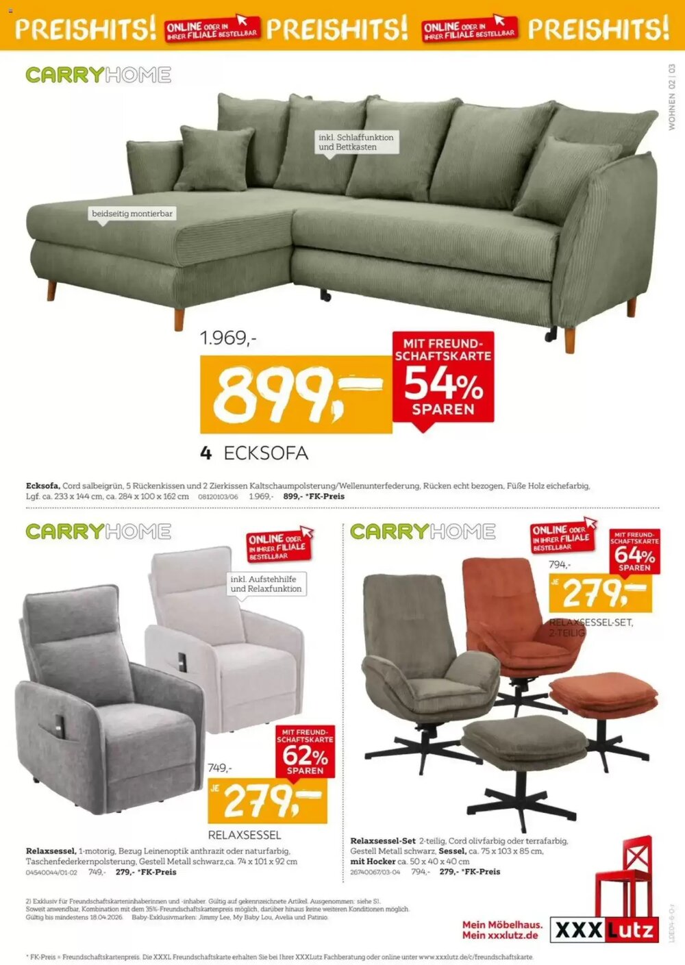 XXXLutz Prospekt (ab 04.04.2026) zum Blättern - Seite 3