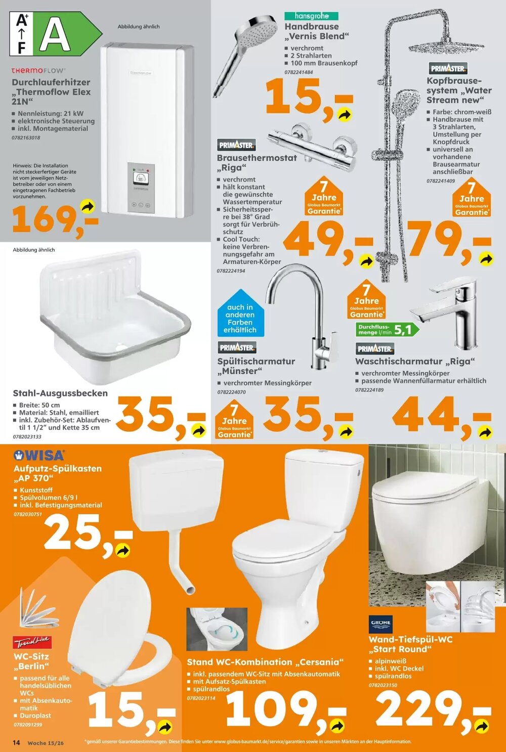 Globus Baumarkt Prospekt (ab 05.04.2026) zum Blättern - Seite 14
