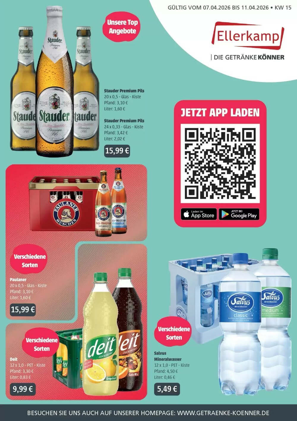 Ellerkamp Getränke Prospekt (ab 05.04.2026) zum Blättern - Seite 1