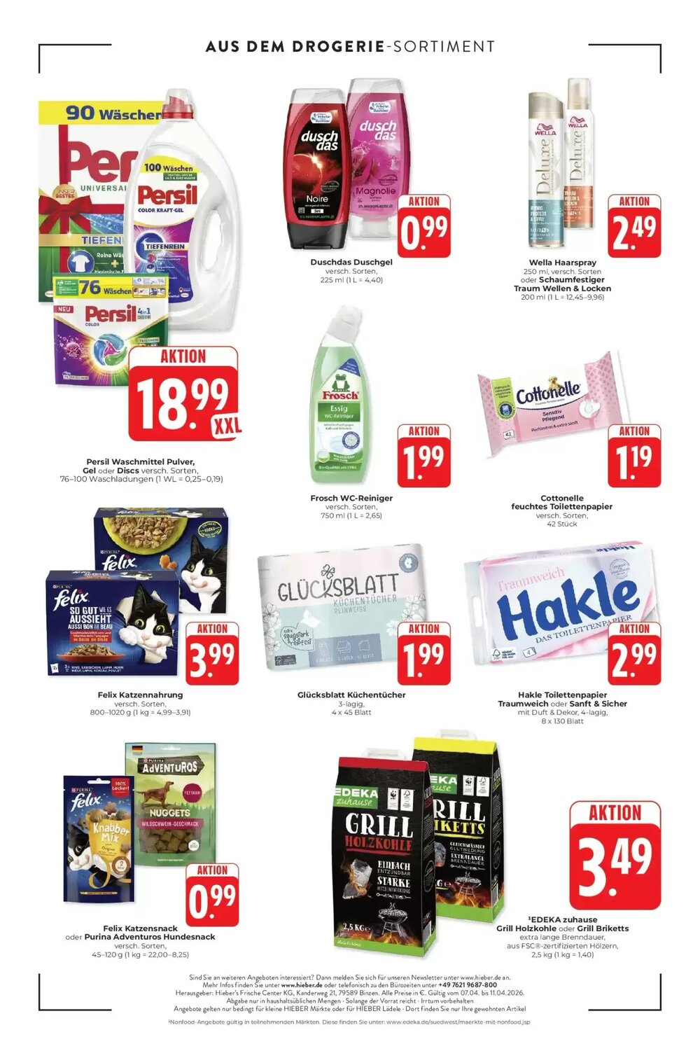 Hieber's Frische Center Prospekt (ab 05.04.2026) zum Blättern - Seite 12