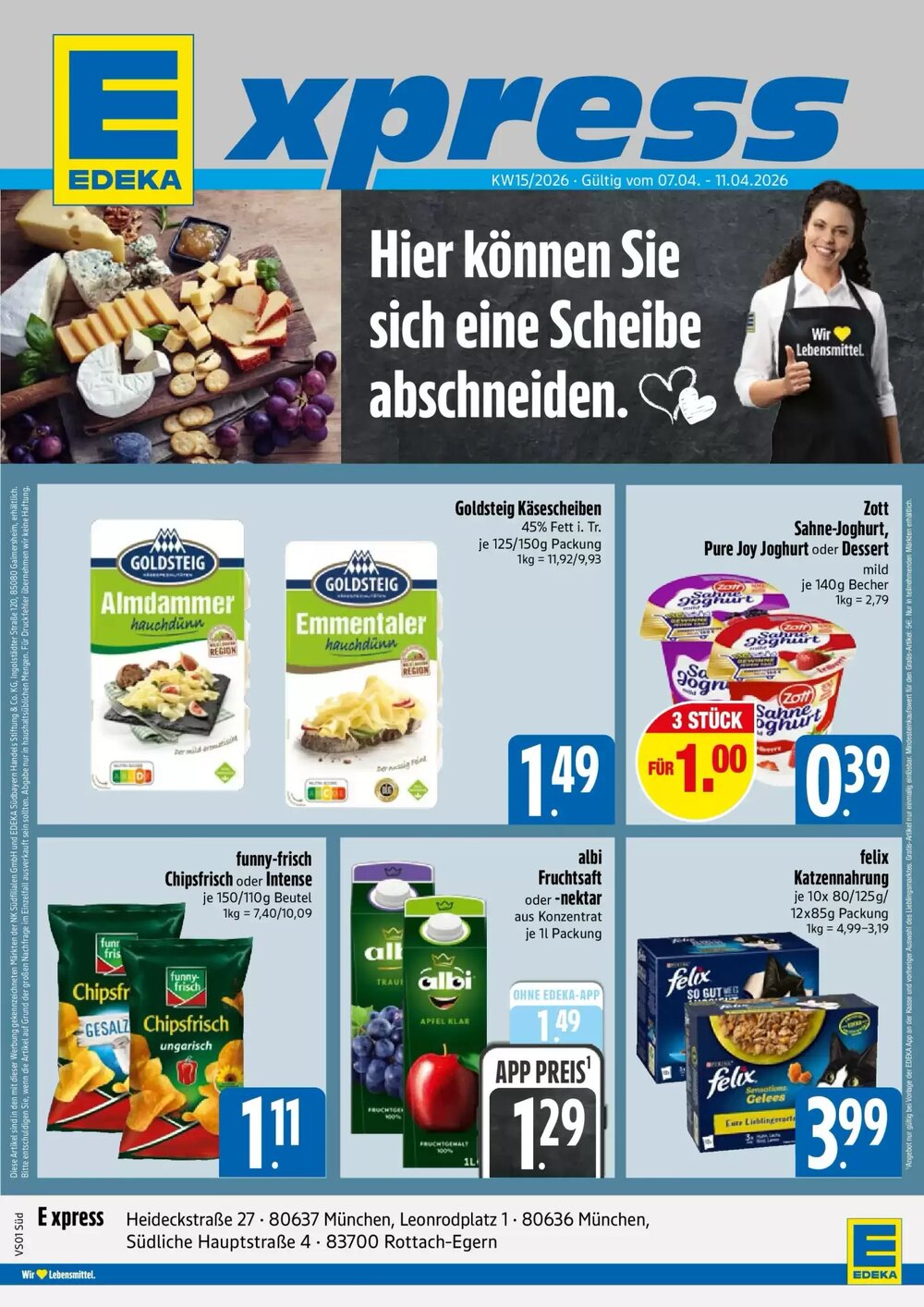 Edeka Xpress Prospekt (ab 05.04.2026) zum Blättern - Seite 1