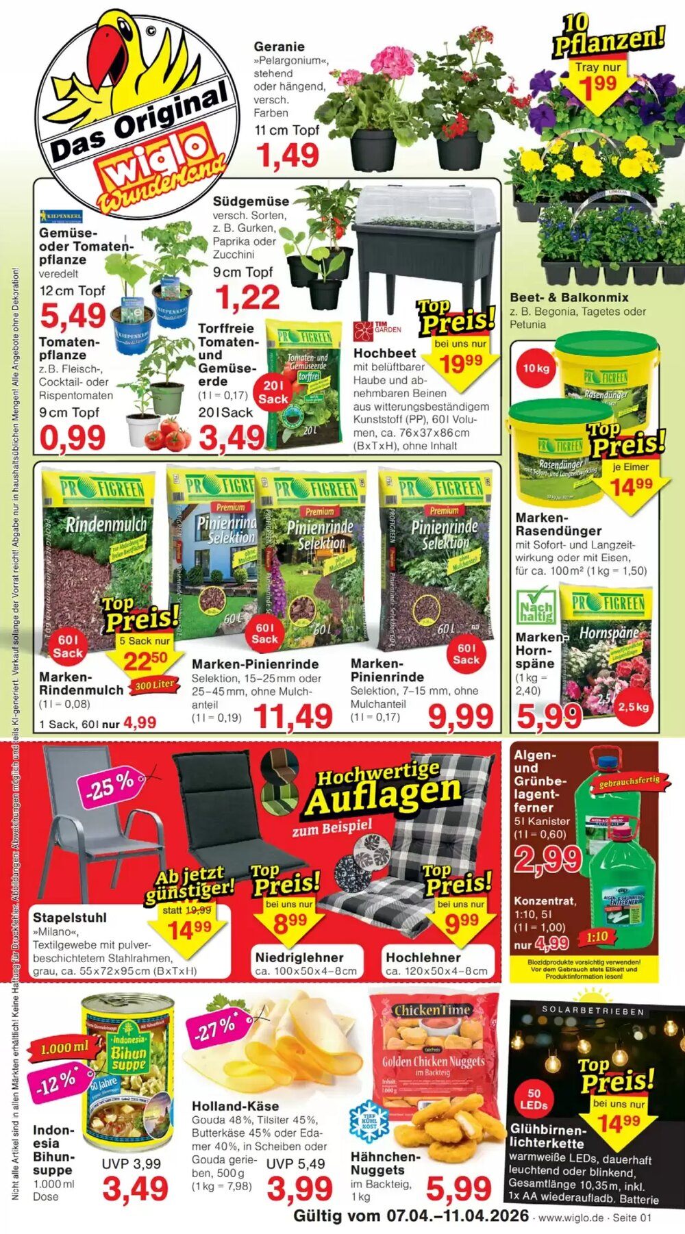 Wiglo Wunderland Prospekt (ab 06.04.2026) zum Blättern - Seite 1