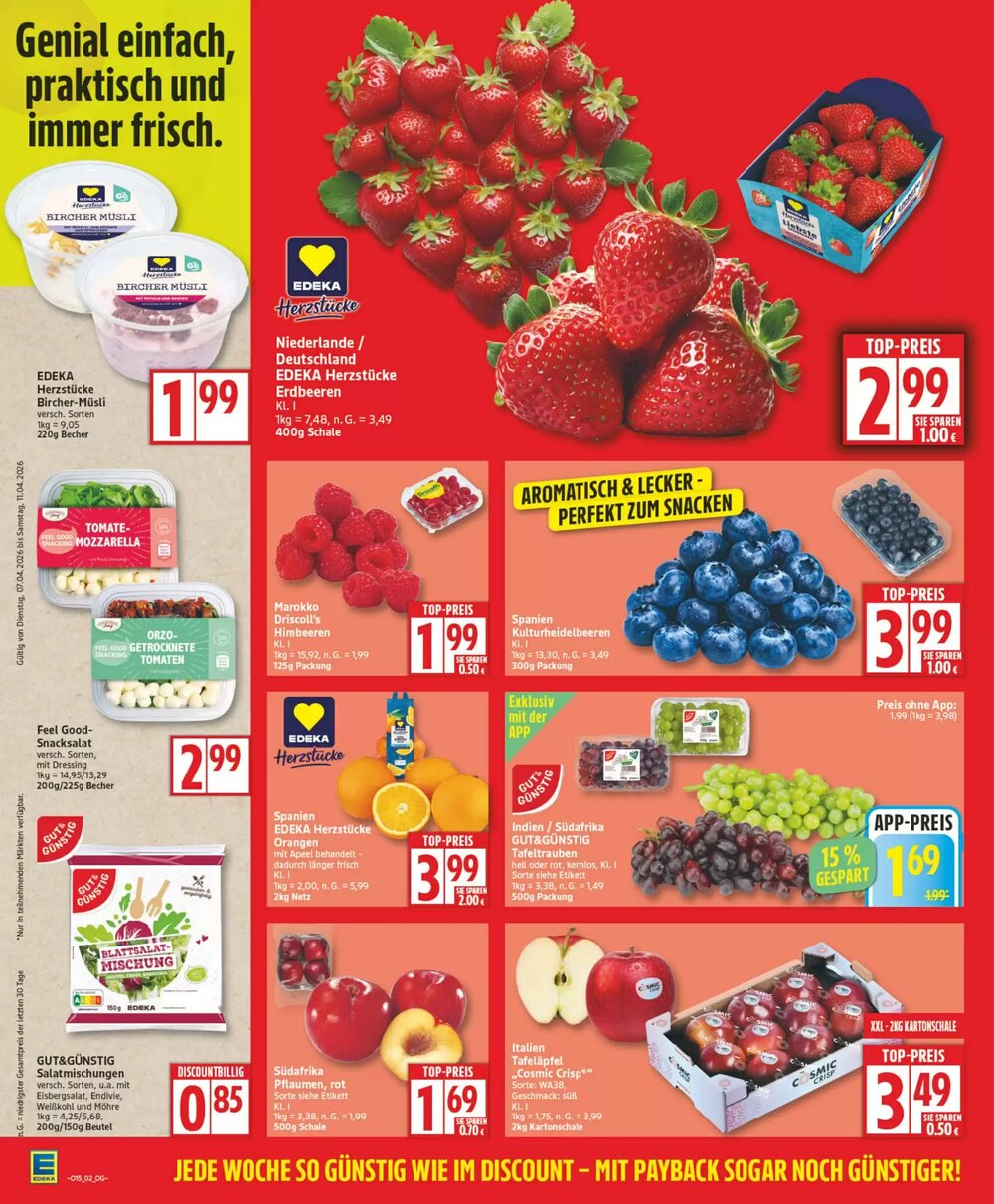 Edeka Frischemarkt Prospekt (ab 06.04.2026) zum Blättern - Seite 2