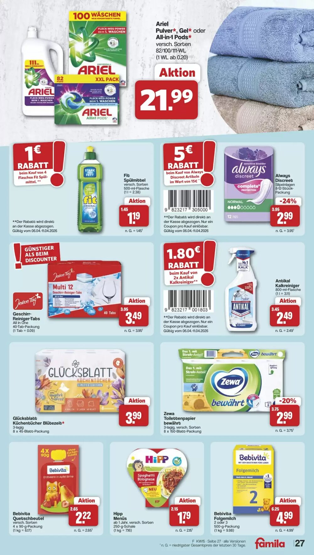 Famila Nord West Prospekt (ab 06.04.2026) zum Blättern - Seite 29