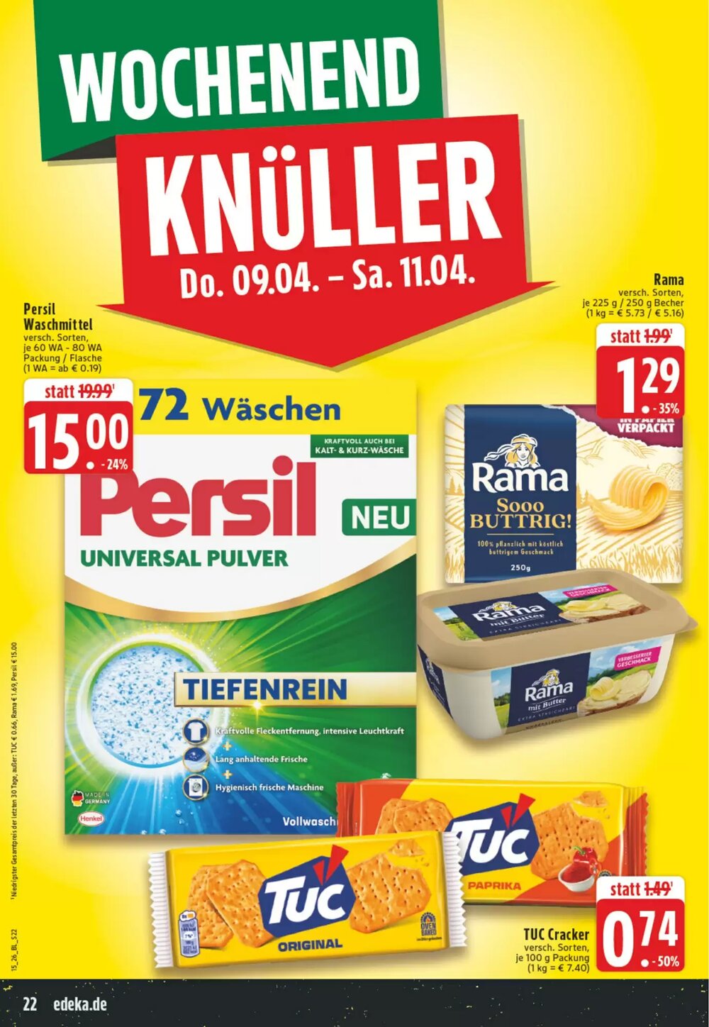 EDEKA Vogl Prospekt (ab 06.04.2026) zum Blättern - Seite 22