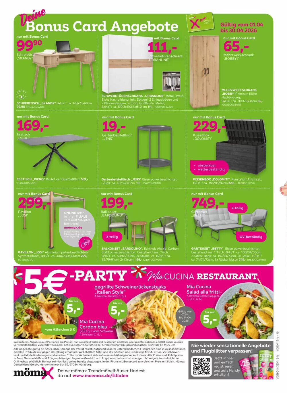 Mömax Prospekt (ab 06.04.2026) zum Blättern - Seite 16
