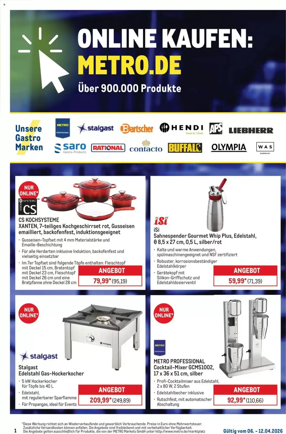 METRO Prospekt (ab 06.04.2026) zum Blättern - Seite 1
