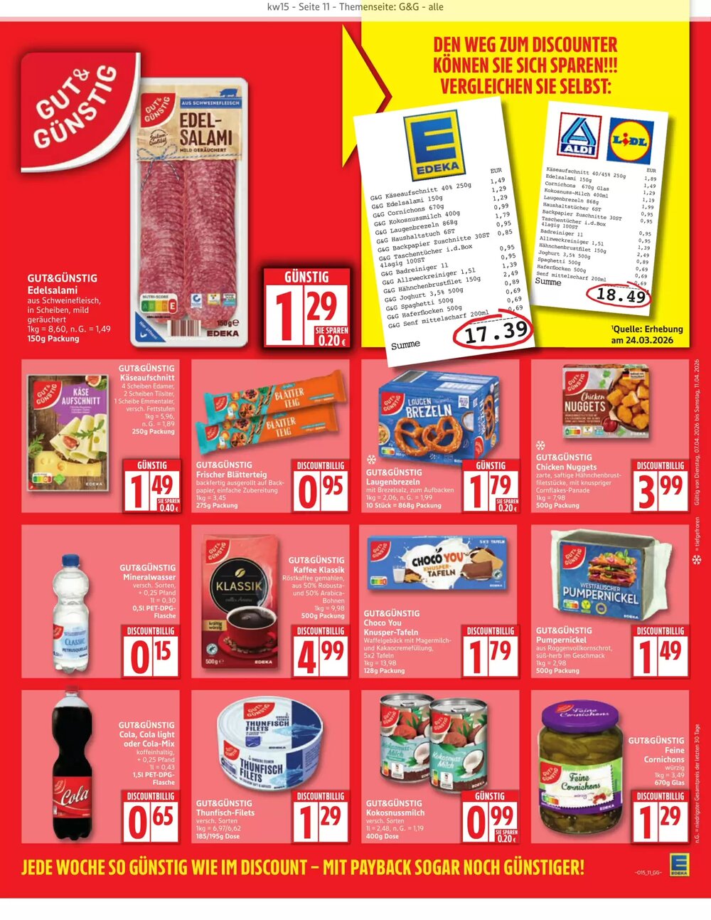 Edeka Aktiv Markt Prospekt (ab 06.04.2026) zum Blättern - Seite 11